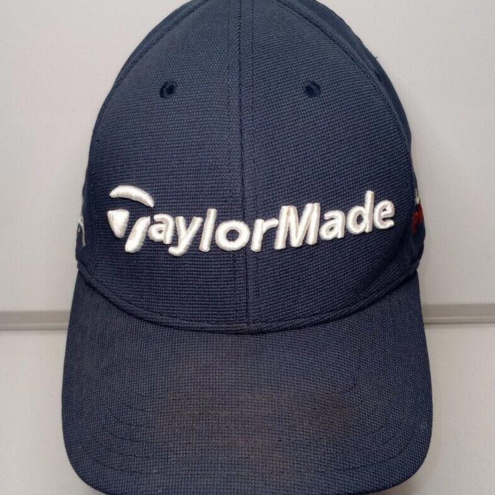 TaylorMade SLDR Golf Embroidered Logo Blue Strapback Baseball Style Hat Cap
